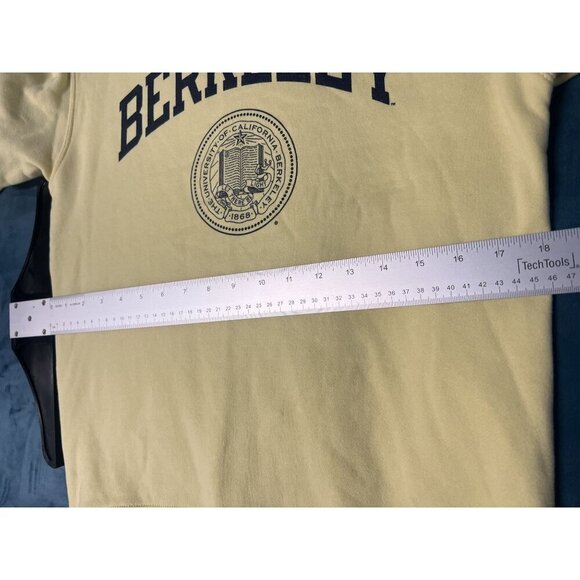 Big Cotton Gear Berkeley University Crewneck Sweatshirt Women S Cream Ivy Prep - Picture 6 of 9